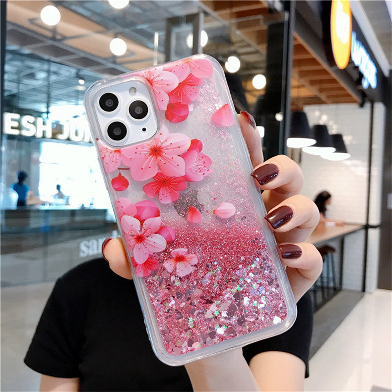 Painted Quicksand Liquid Mobile Phone Case