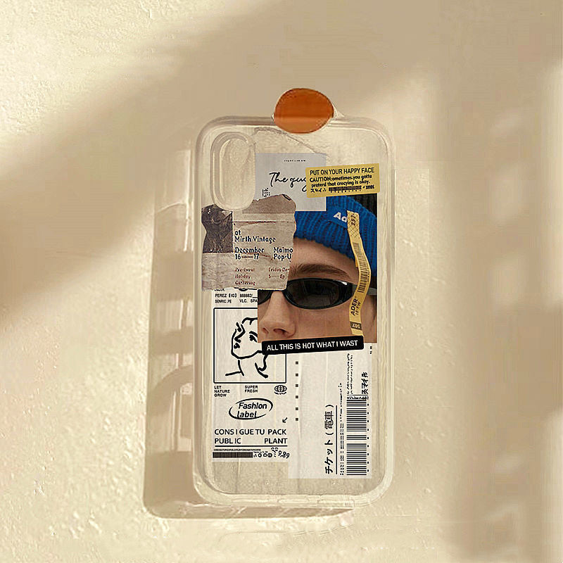 Fashion Simple Transparent Phone Case Cover