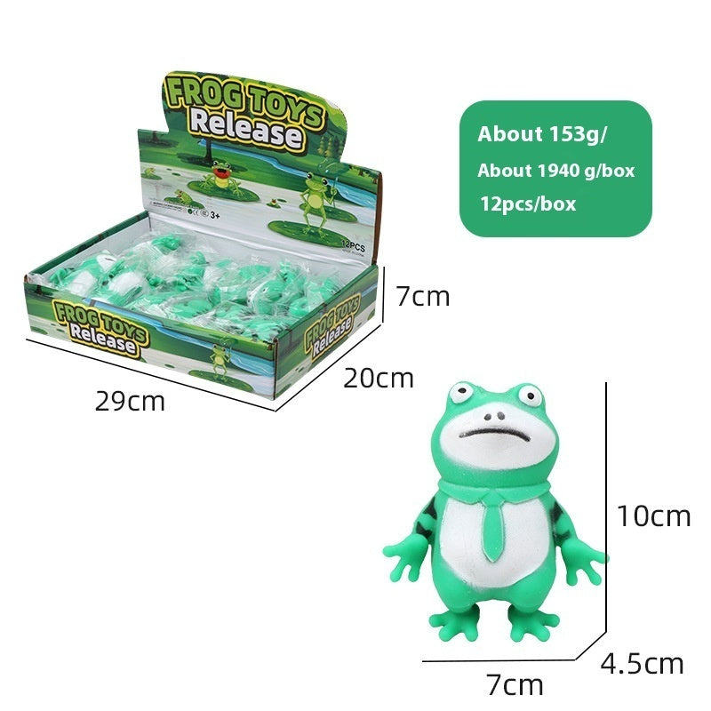 Trend Cartoon Little Frog Toy Vent Decompression Decompression Paste Toy Lonely Little Frog Doll Toy