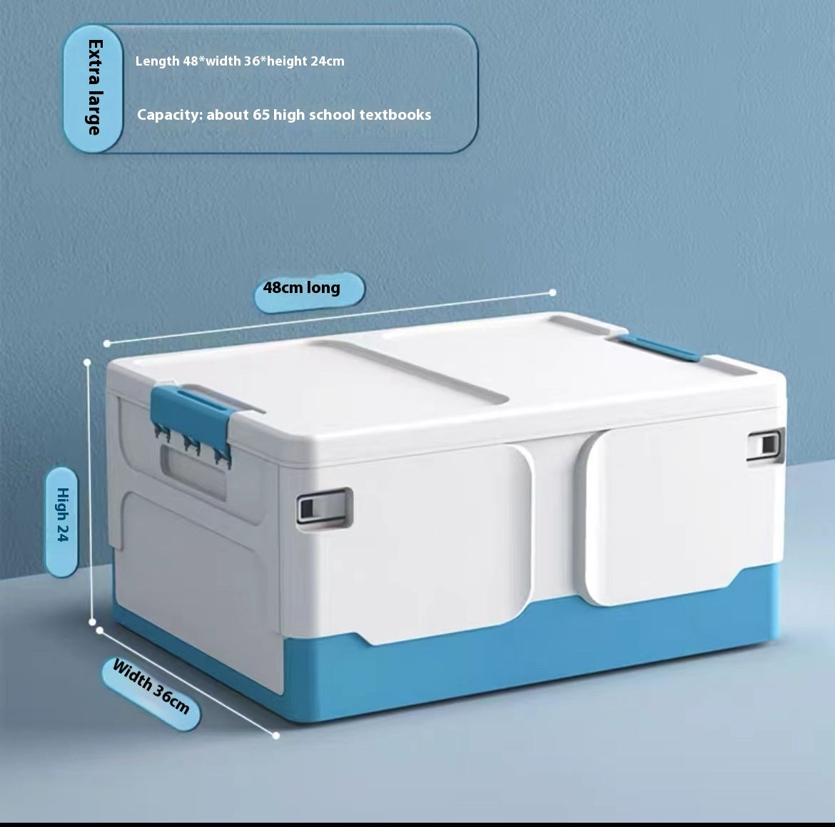 Household Plastic Storage Box Folding Storage