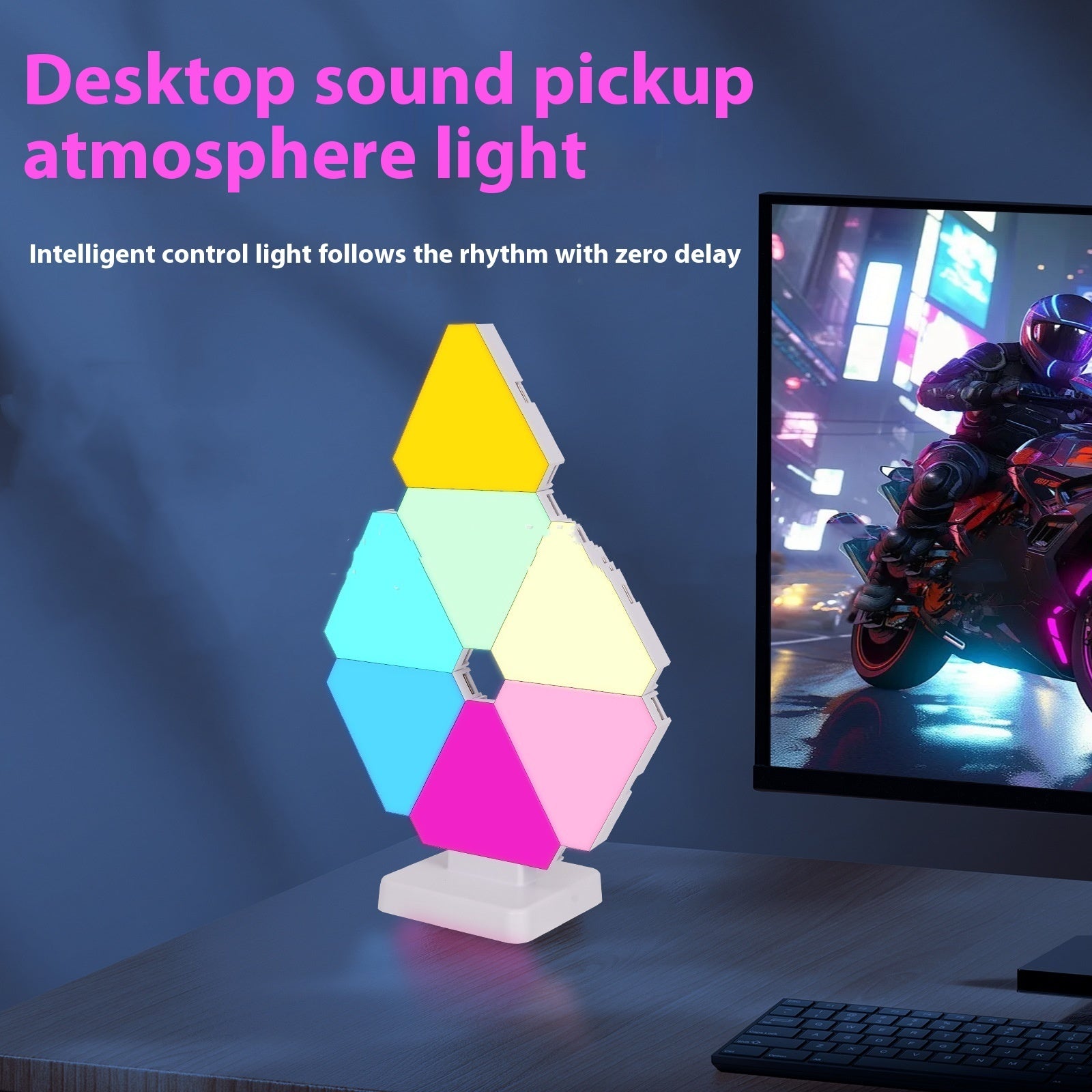 E-sports Games Ambience Light Three-side Quantum Lamp