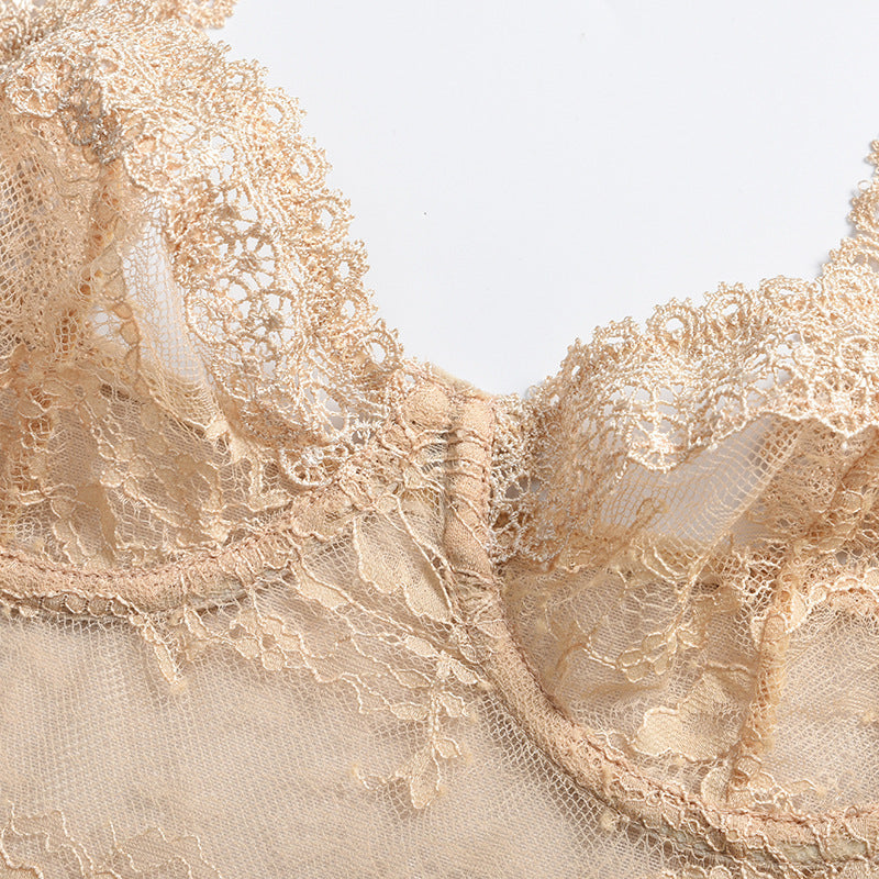 European And American Lace Flowers Comfortable And Close-fitting One-piece