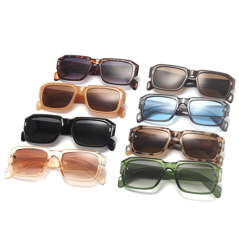 Jelly Color Simple Retro Polygonal Glasses