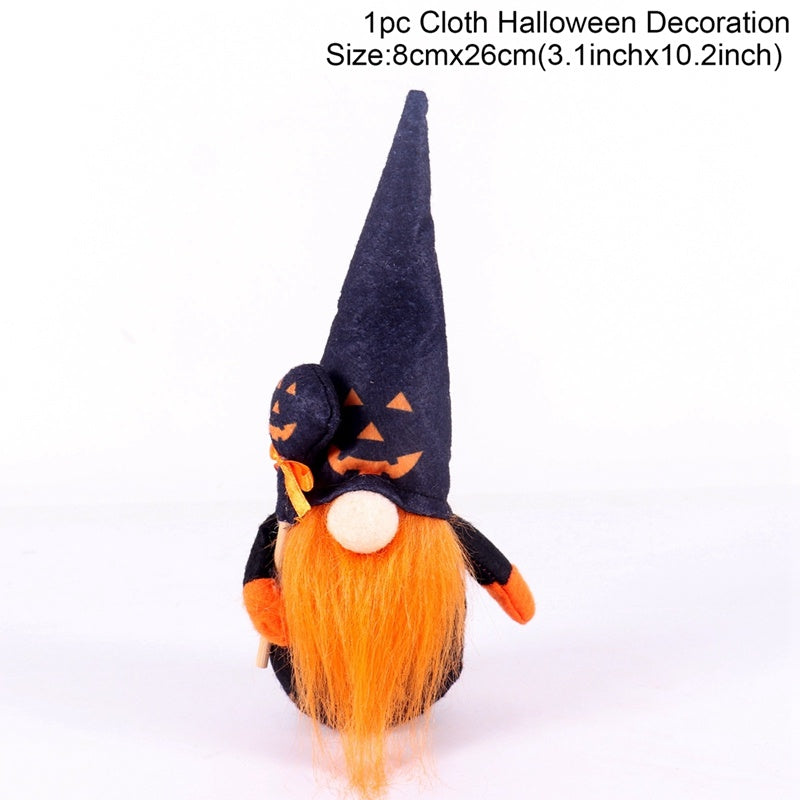 Halloween Dwarf Doll Ghost Festival Goblin Rudolph Faceless Dolls Holiday Ornaments Window Decorations