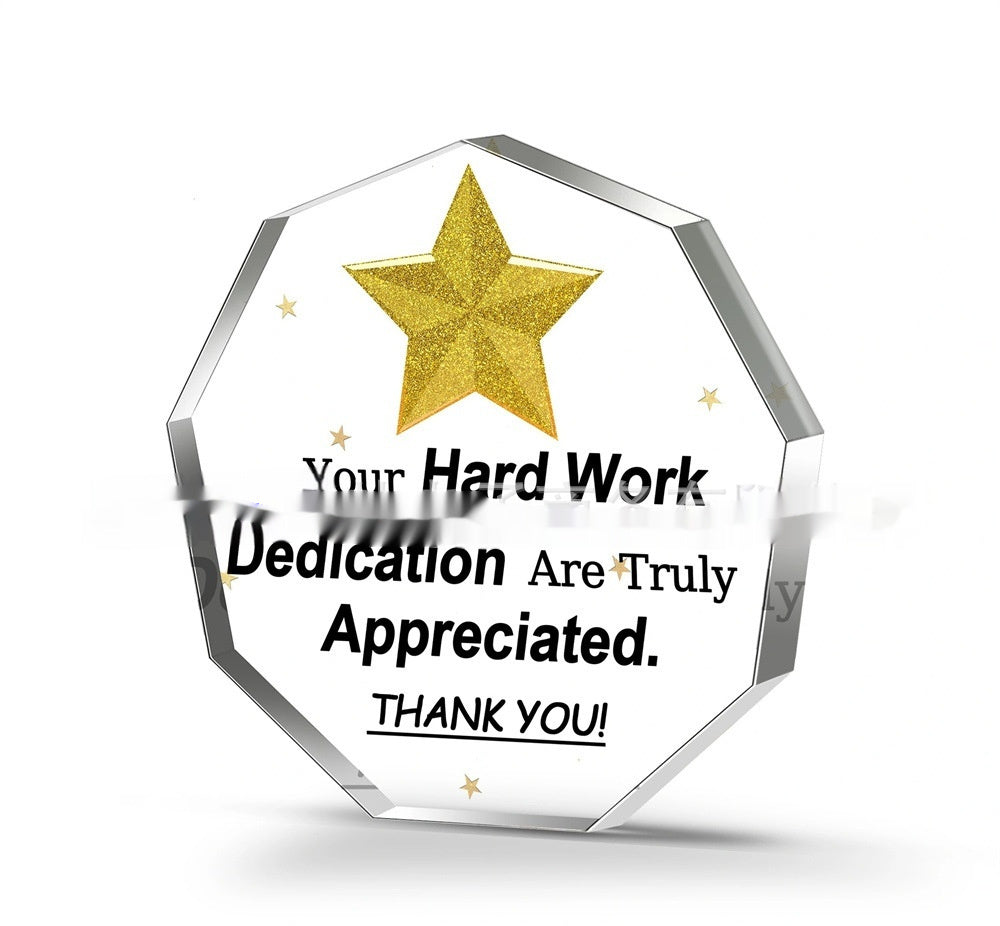 Heart-shaped Transparent Acrylic Home Decoration Ornaments