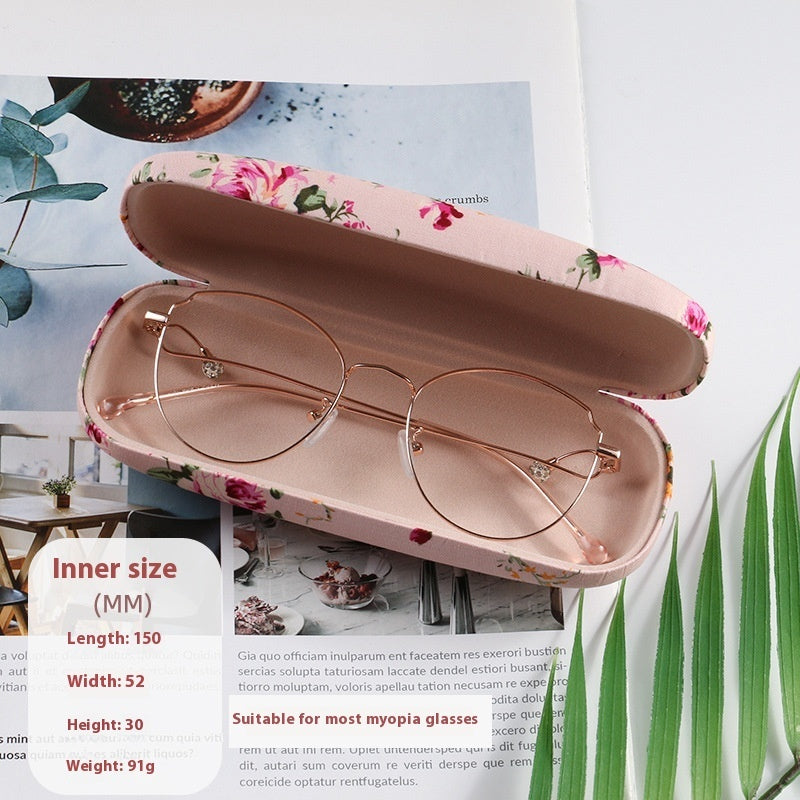 Women's Floral Vintage Myopia Glasses Case