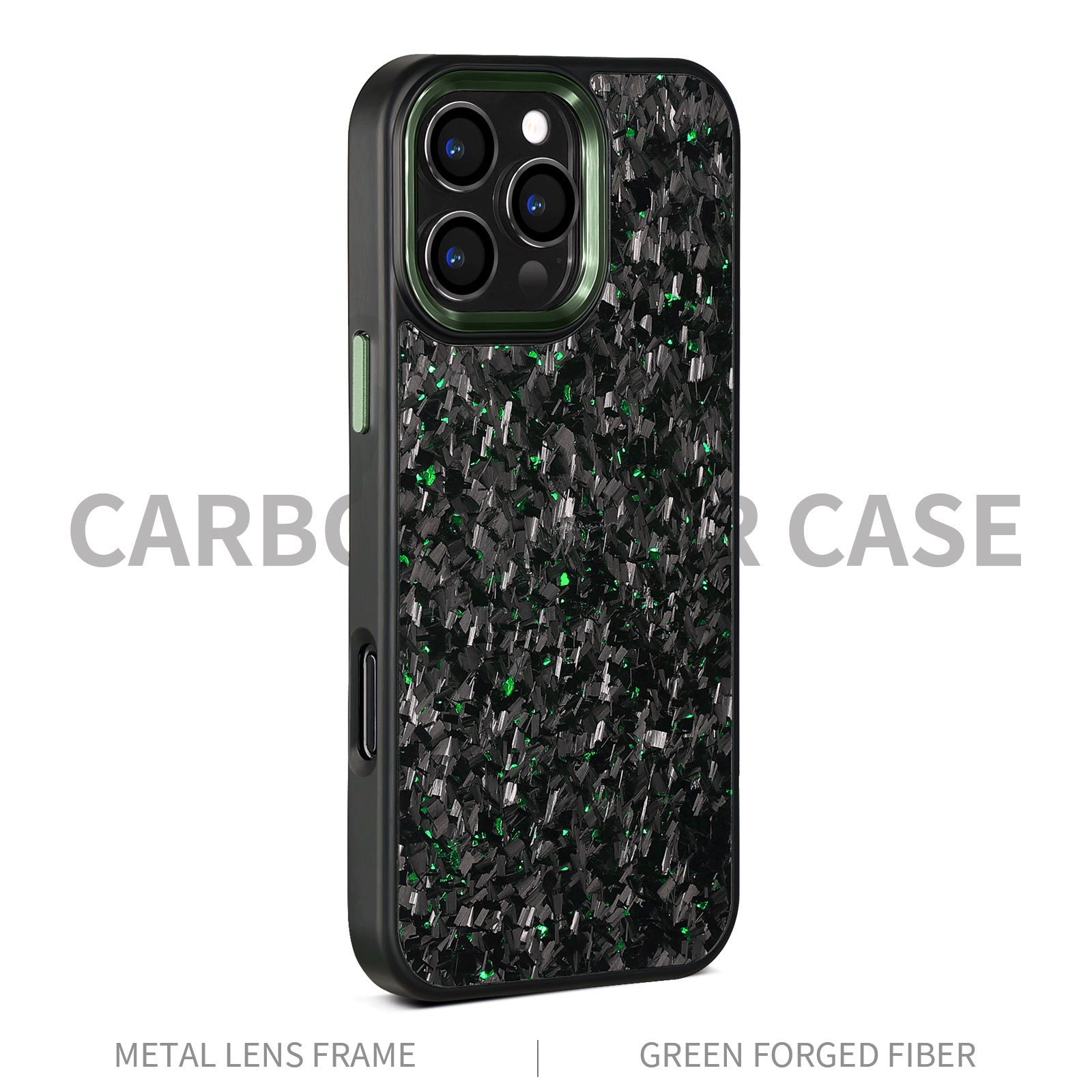 New Metal Frame Carbon Fiber Phone Shell Applicable 16promax