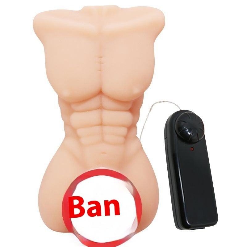 Muscle Fierce Man Simulation Soft Rubber Female Toy Sitting Gun