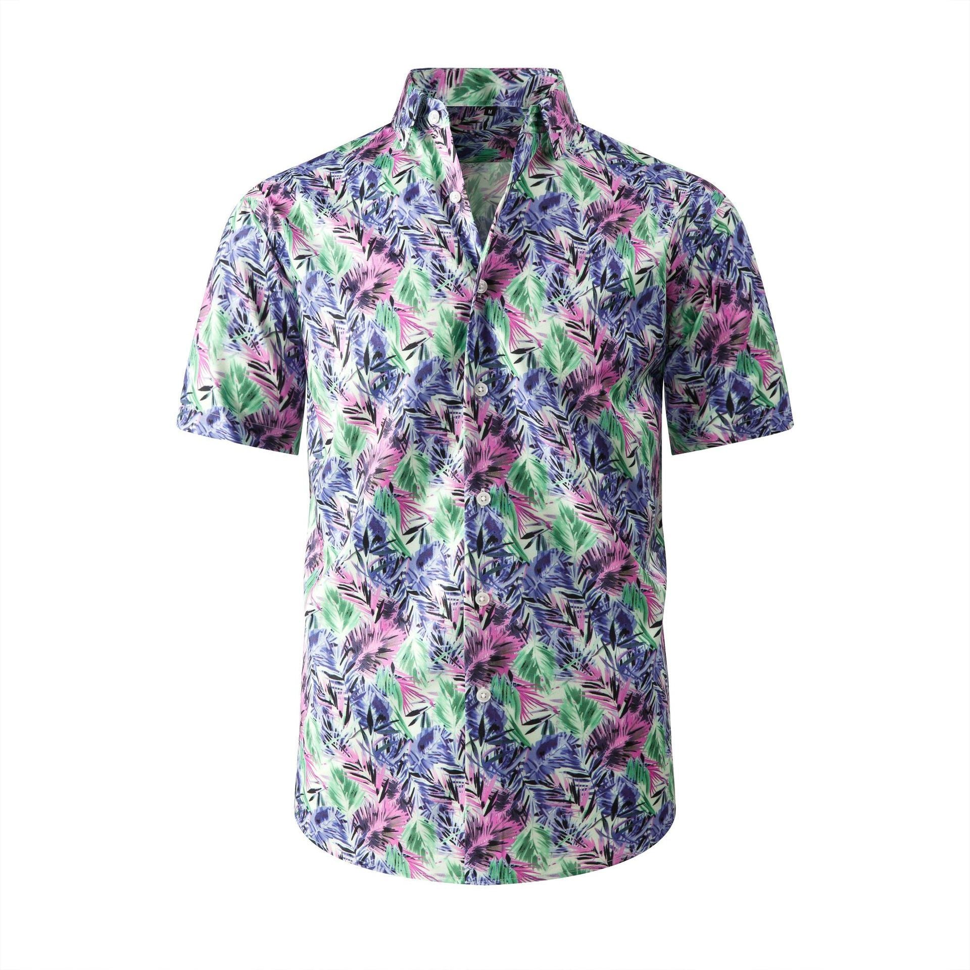 Plus Size Hawaii Beach Shirt Men