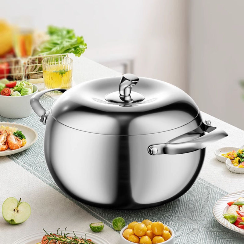 Stainless Steel Pot Steamer With Lid Handle 3-Layer Steamer Pot Thick Steaming Cooking Food Soup Cookware Pot Stockpot
