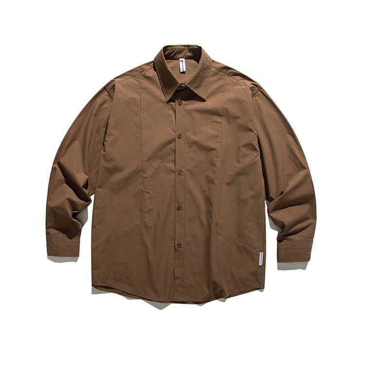 Loose Overalls Long Sleeve Shirt Men