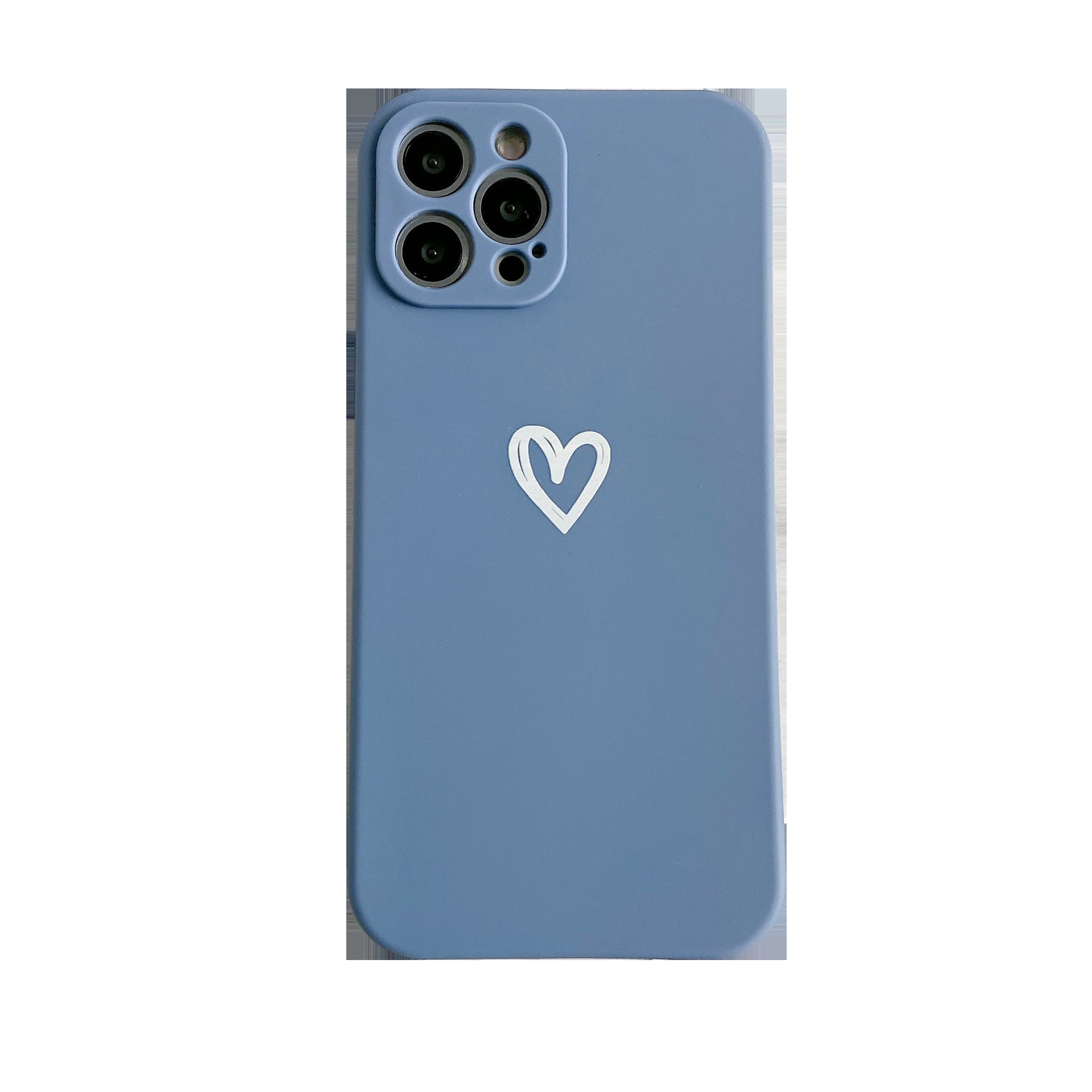 Simple Love Fine Hole Soft Shell Straight Edge Phone Case