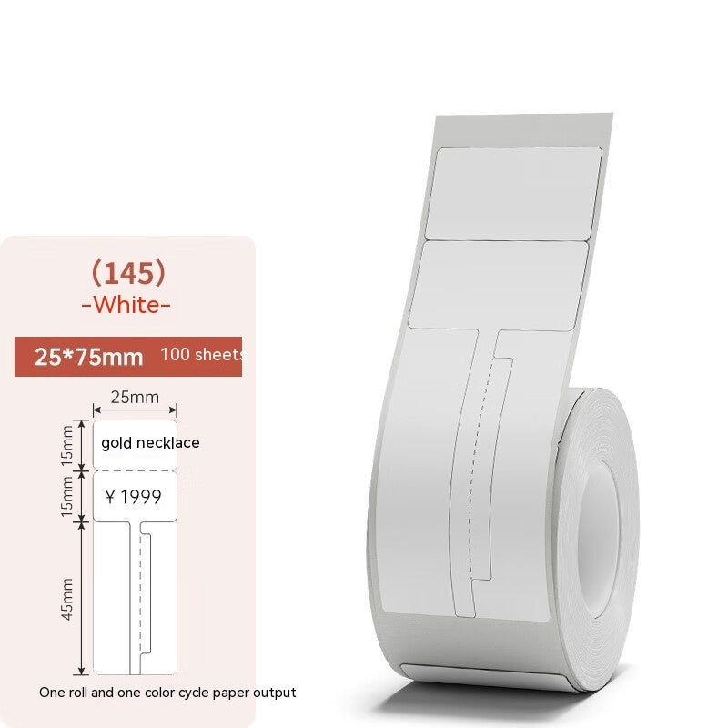 Jewellery Label Tag Thermal Sensitive Adhesive Sticker Printing Paper