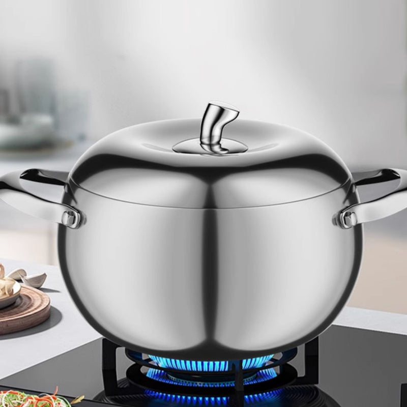 Stainless Steel Pot Steamer With Lid Handle 3-Layer Steamer Pot Thick Steaming Cooking Food Soup Cookware Pot Stockpot