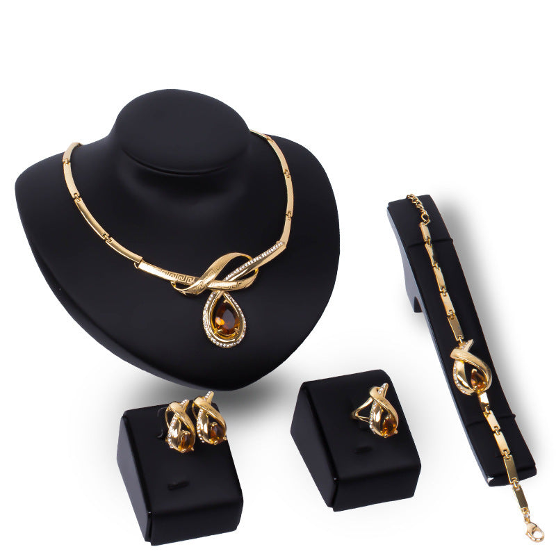 Creative Alloy Jewelry Set Gold-plated Necklace