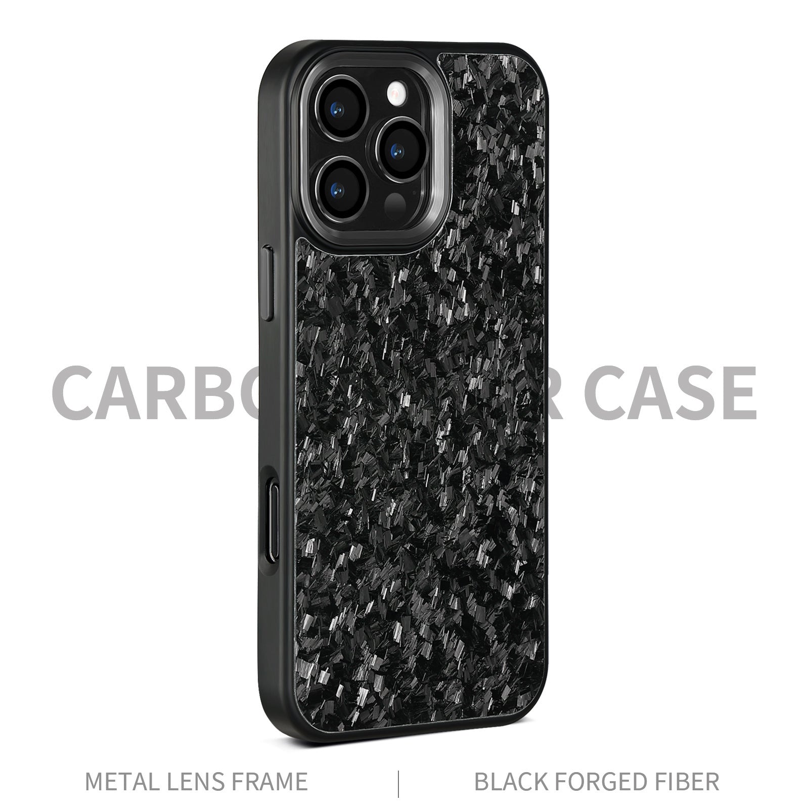 New Metal Frame Carbon Fiber Phone Shell Applicable 16promax