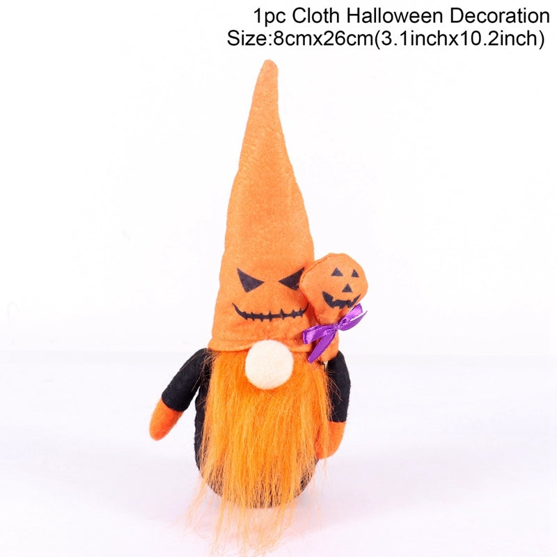 Halloween Dwarf Doll Ghost Festival Goblin Rudolph Faceless Dolls Holiday Ornaments Window Decorations