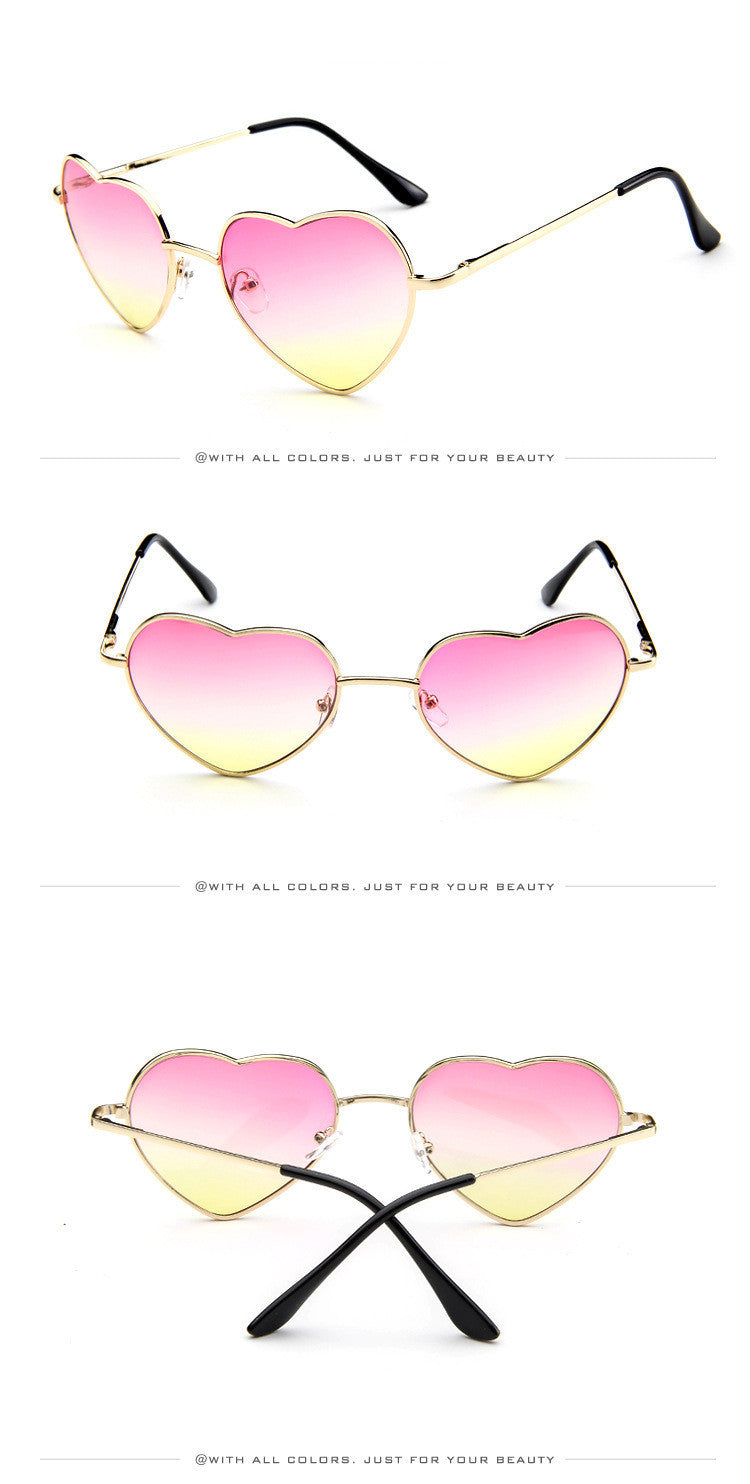 New Style Peach Heart Sunglasses Fashion Sunglasses