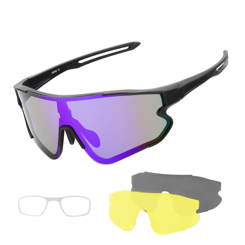 New Outdoor Cycling Glasses Interchangeable Lens Set UV Protection