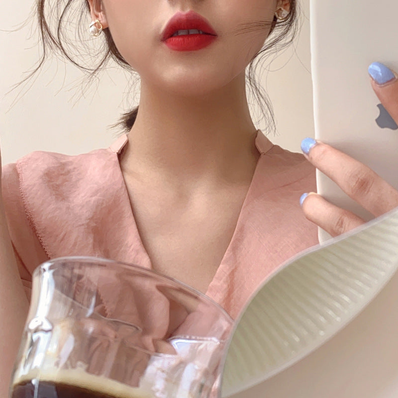 Mango Jewelry Pearl High-end Earrings Women