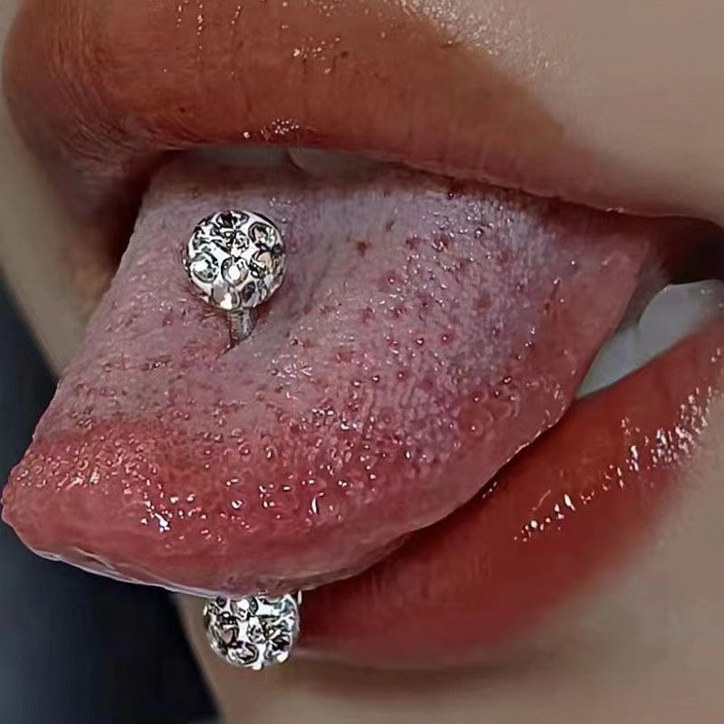 Simple All-match Tongue Nail Piercing Jewelry