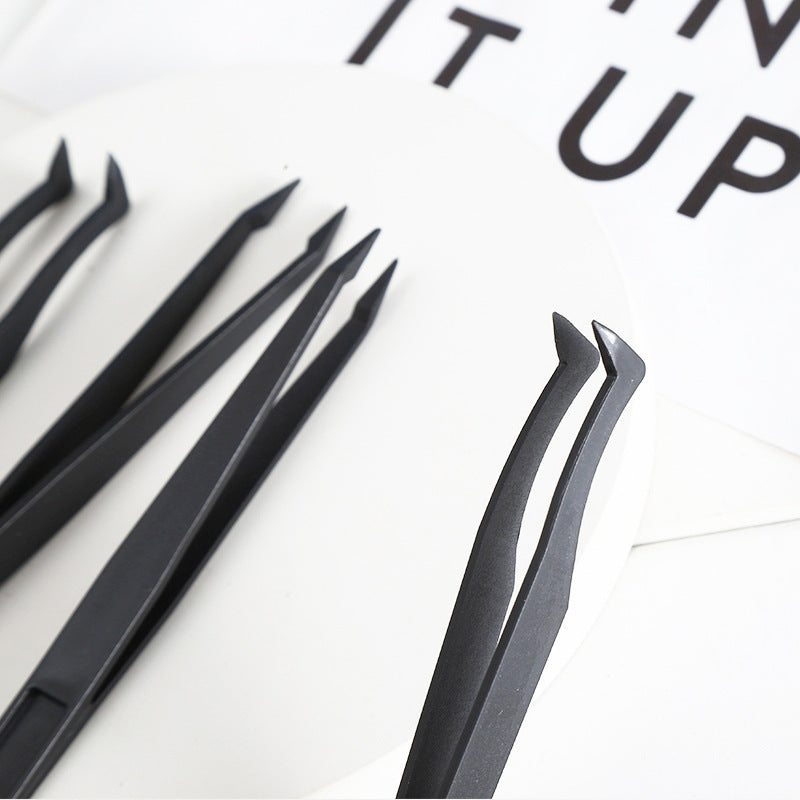 Diamond Painting Plastic Tweezers Straight Bent DIY Hand Tools 12cm