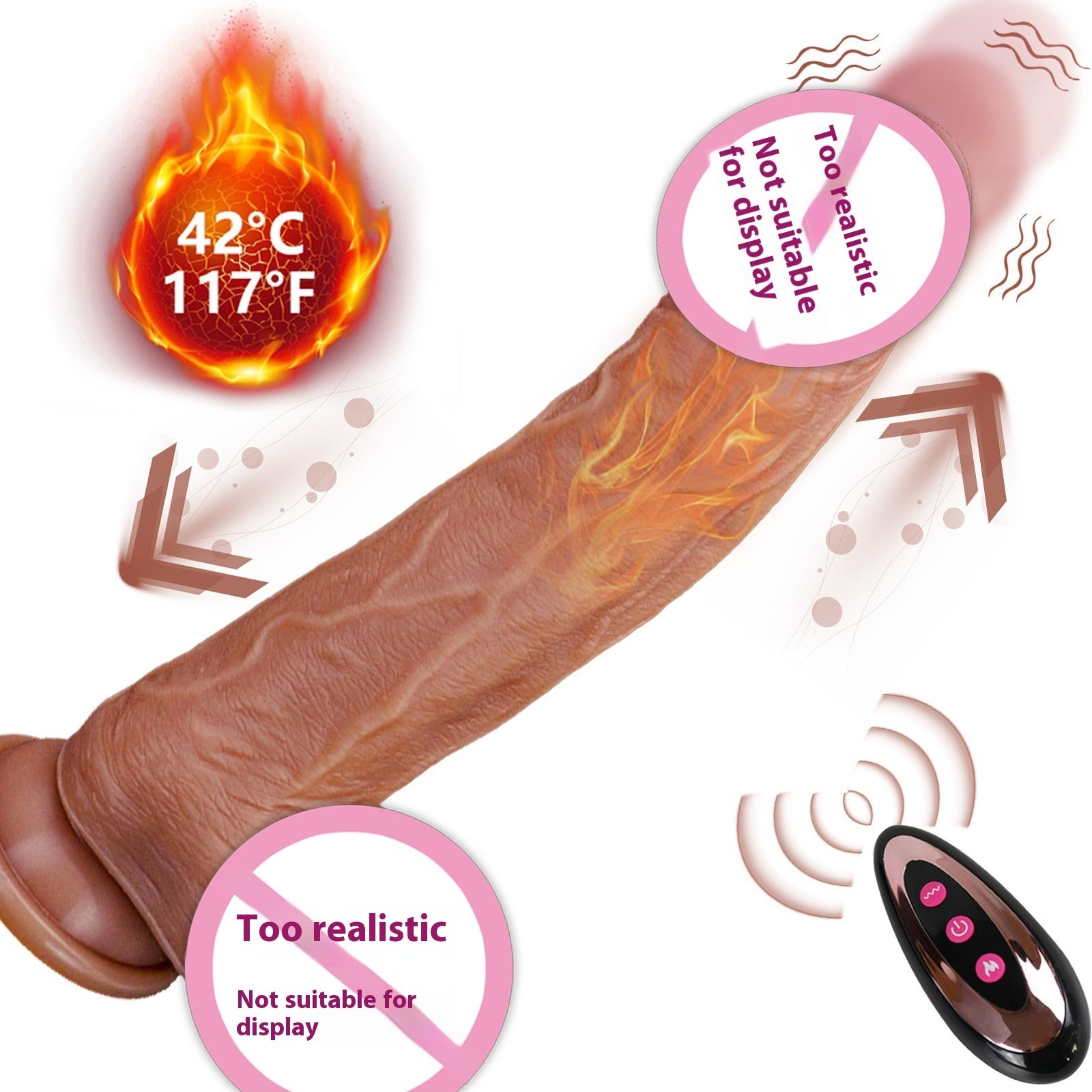Wireless Remote Control APP Peristaltic Telescopic Heating Simulation Female Massage Supplies