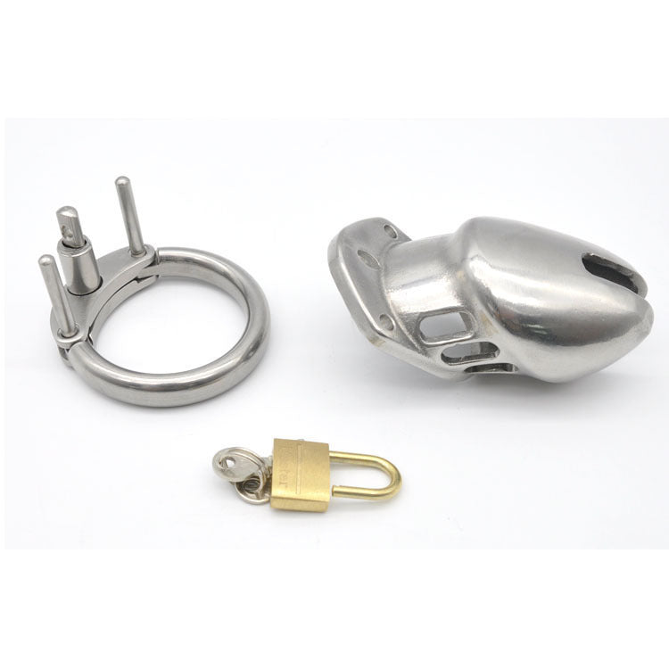 Stainless Steel Short Men's Chastity Lock Chastity Belt Chastity Lock Export Version