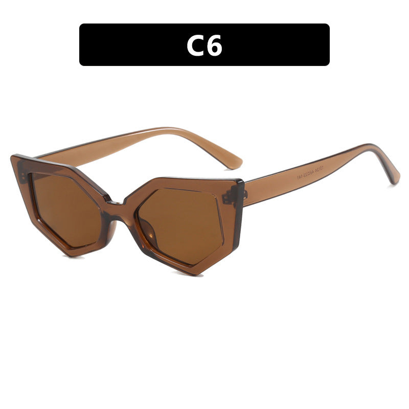 Fashion Polygon Hip Hop Irregular Sunglasses