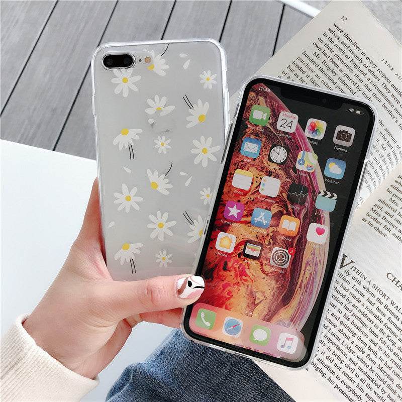 Compatible With  , Small Love Daisy Transparent Soft Shell