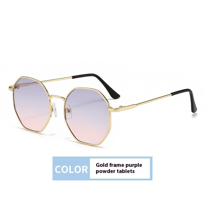 Women's Fashionable Retro Metal Frame Sunglasses