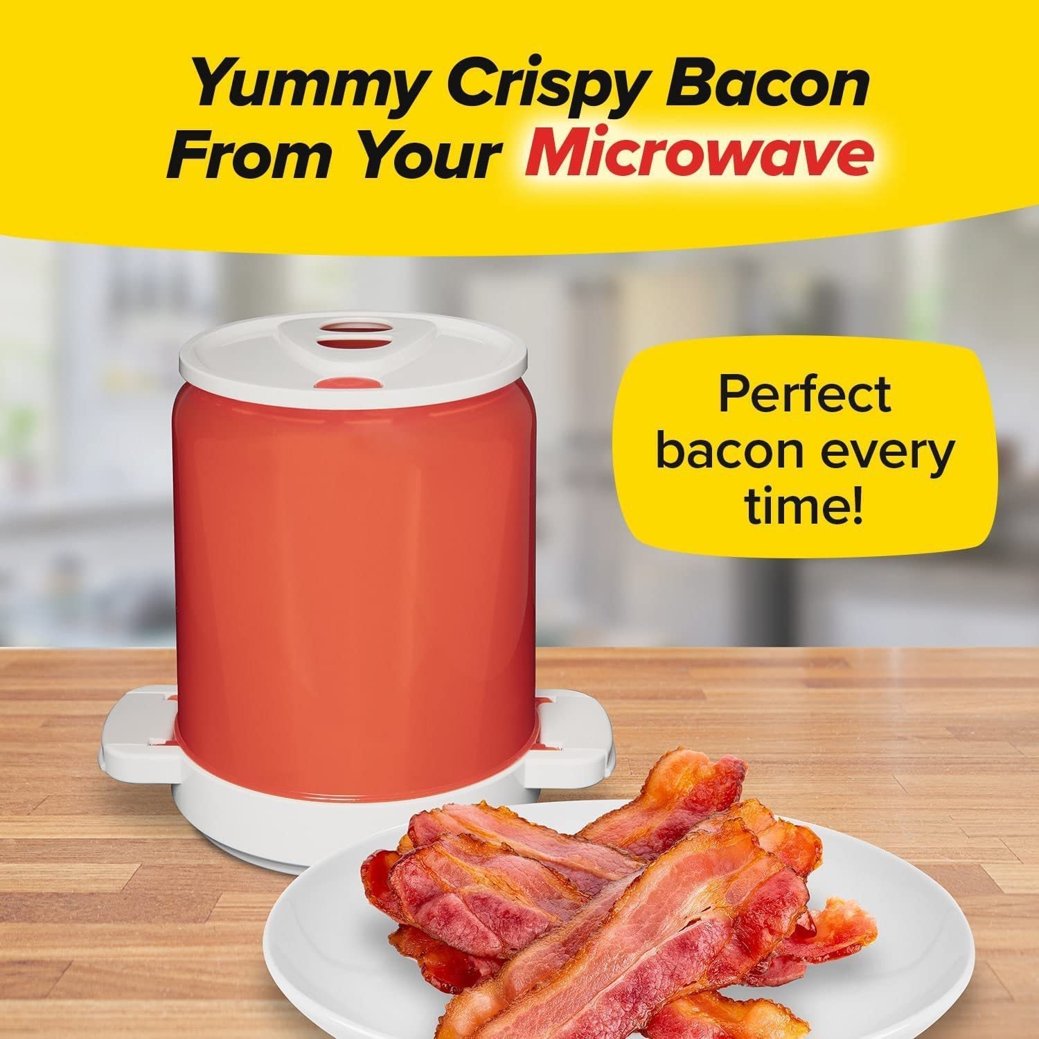 Household Microwave Oven Plastic Barbecue Grill Microwave Bacon Cookware