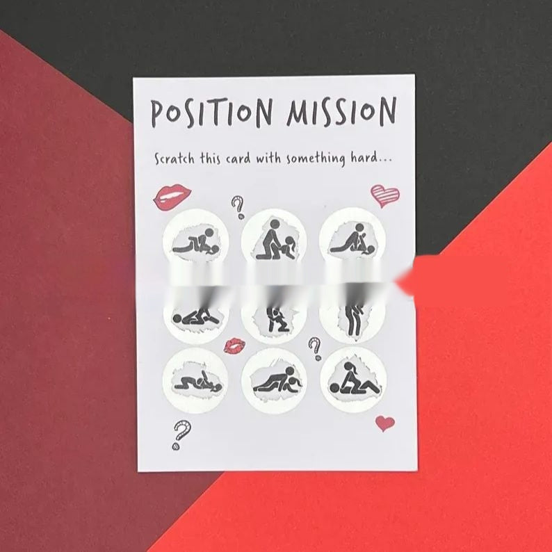 Scratch Card Couple Love Posture Commemorative Gift