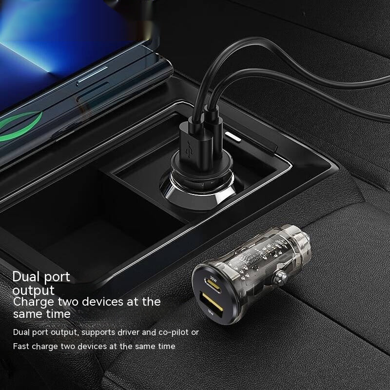 Car Mini-portable PD30W Fast Charge Cigarette Lighter