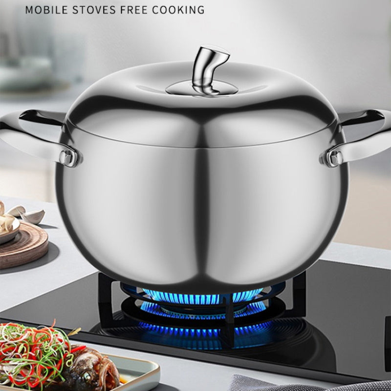 Stainless Steel Pot Steamer With Lid Handle 3-Layer Steamer Pot Thick Steaming Cooking Food Soup Cookware Pot Stockpot