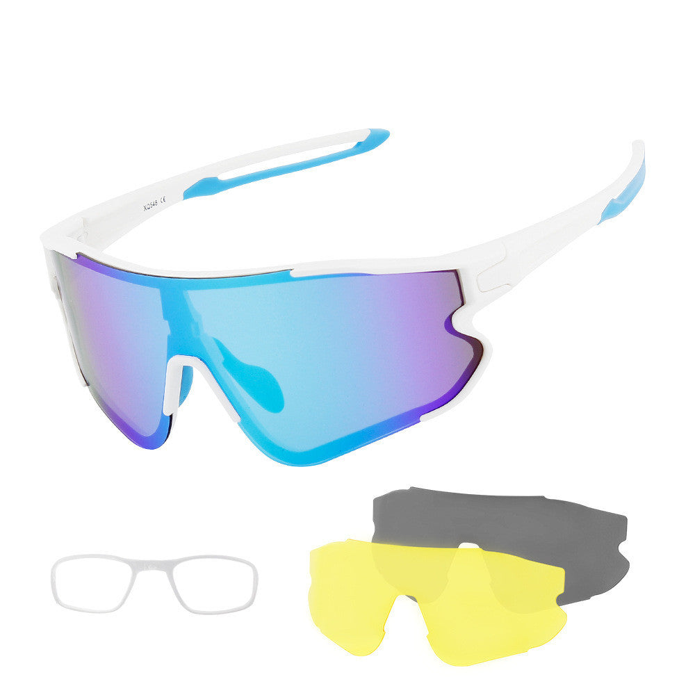 New Outdoor Cycling Glasses Interchangeable Lens Set UV Protection