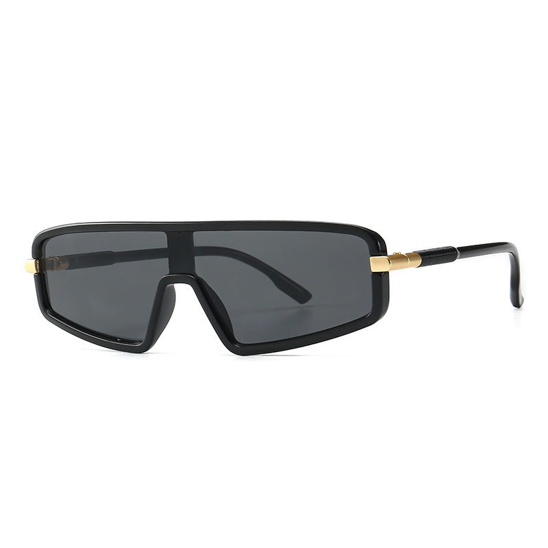 European And American Hot Style Modern Retro Flat Top All-in-one Sunglasses