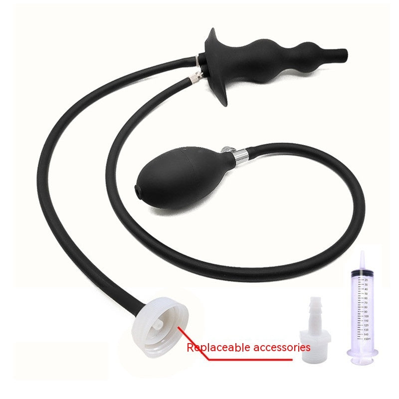 Silicone Enema Inflatable Butt Plug For Men And Women Sex Product Butt Plug Anal Dilator