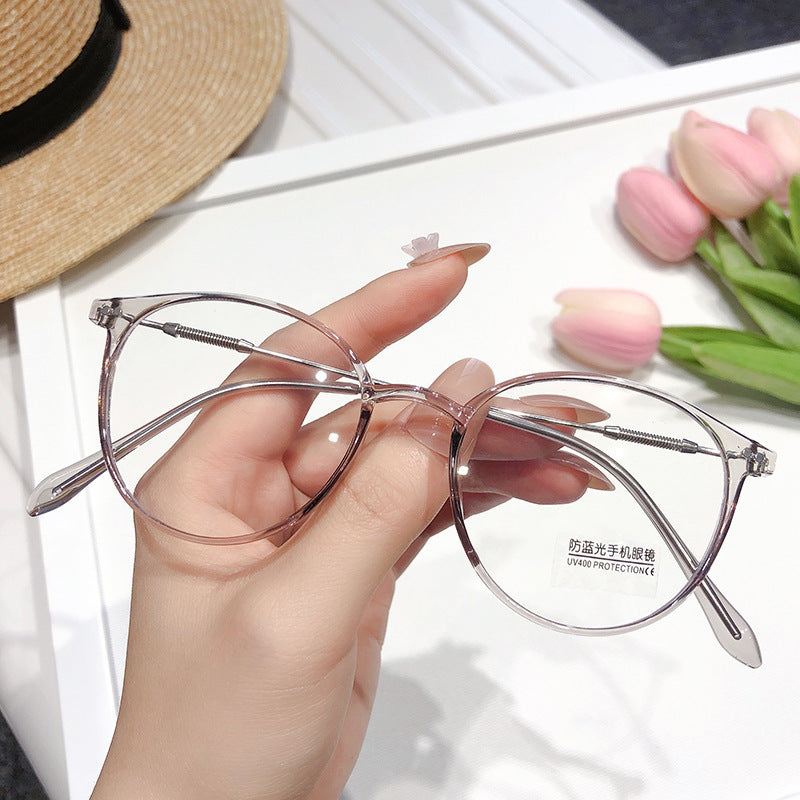 Retro Elliptical Spring Leg Optical Lens Frame