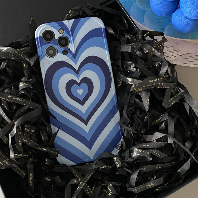 Klein Blue Love Photo Frame Phone Case