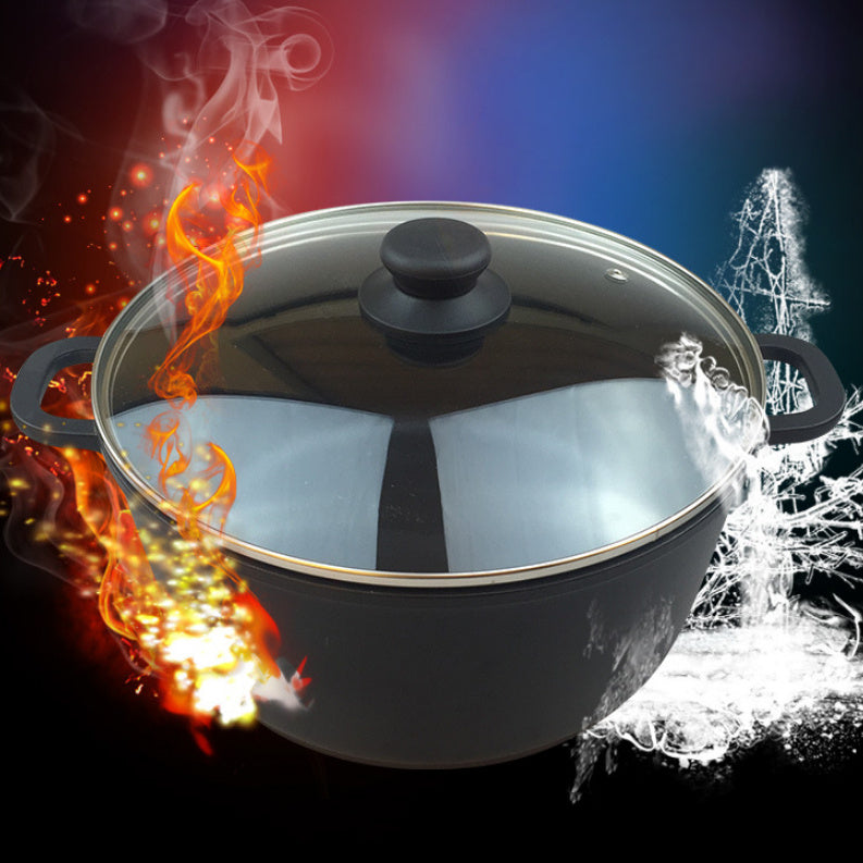 Aluminum Household Cookware Binaural Stainless Steel