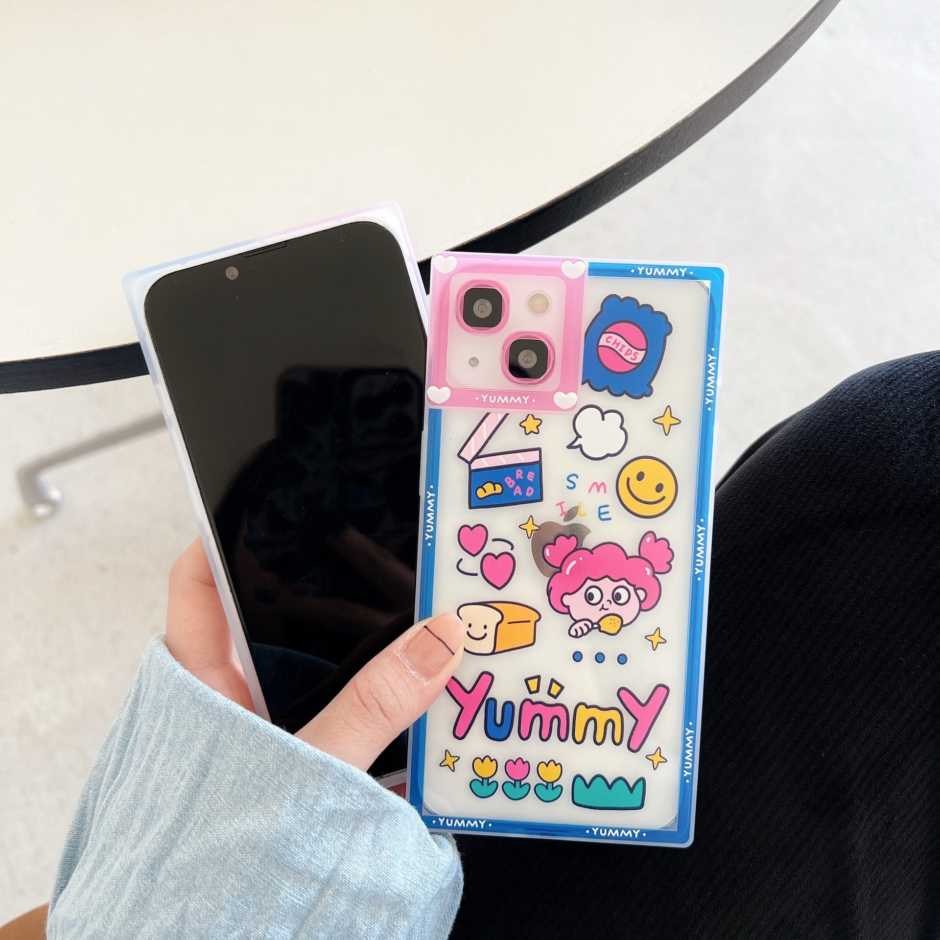 Cartoon Graffiti Little Girl Is Suitable For IPhone12 Mobile Phone Case