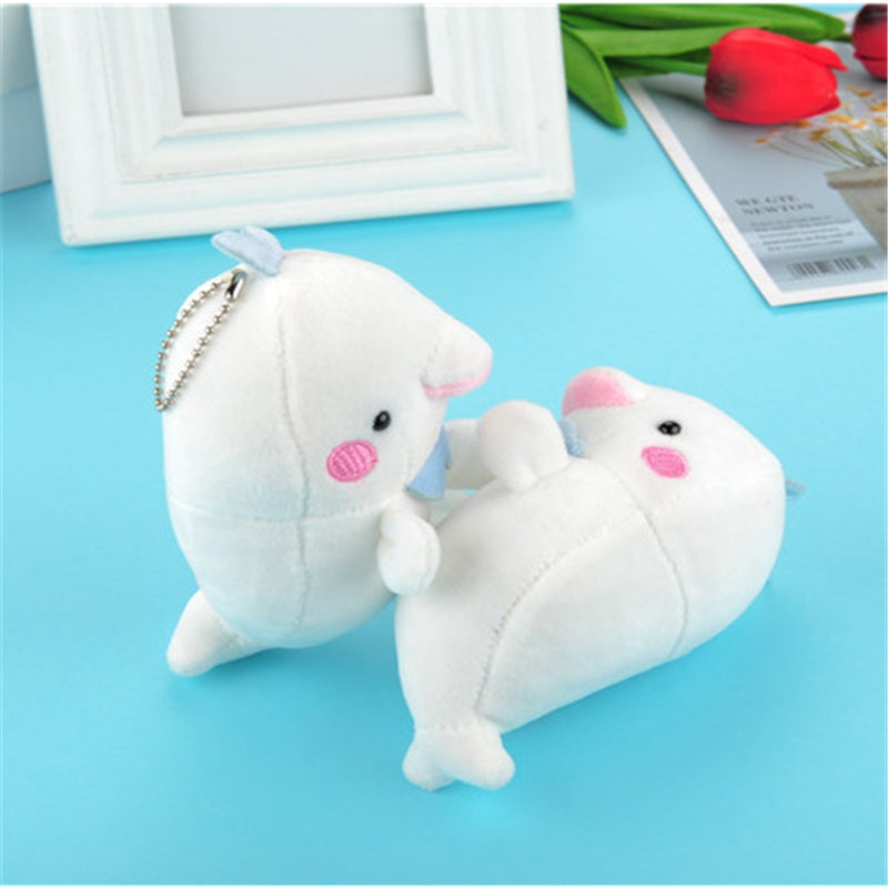 Size 12CM Approx. Ocean Animal Plush Toy , Mini Key chain Gift Toys Dolls