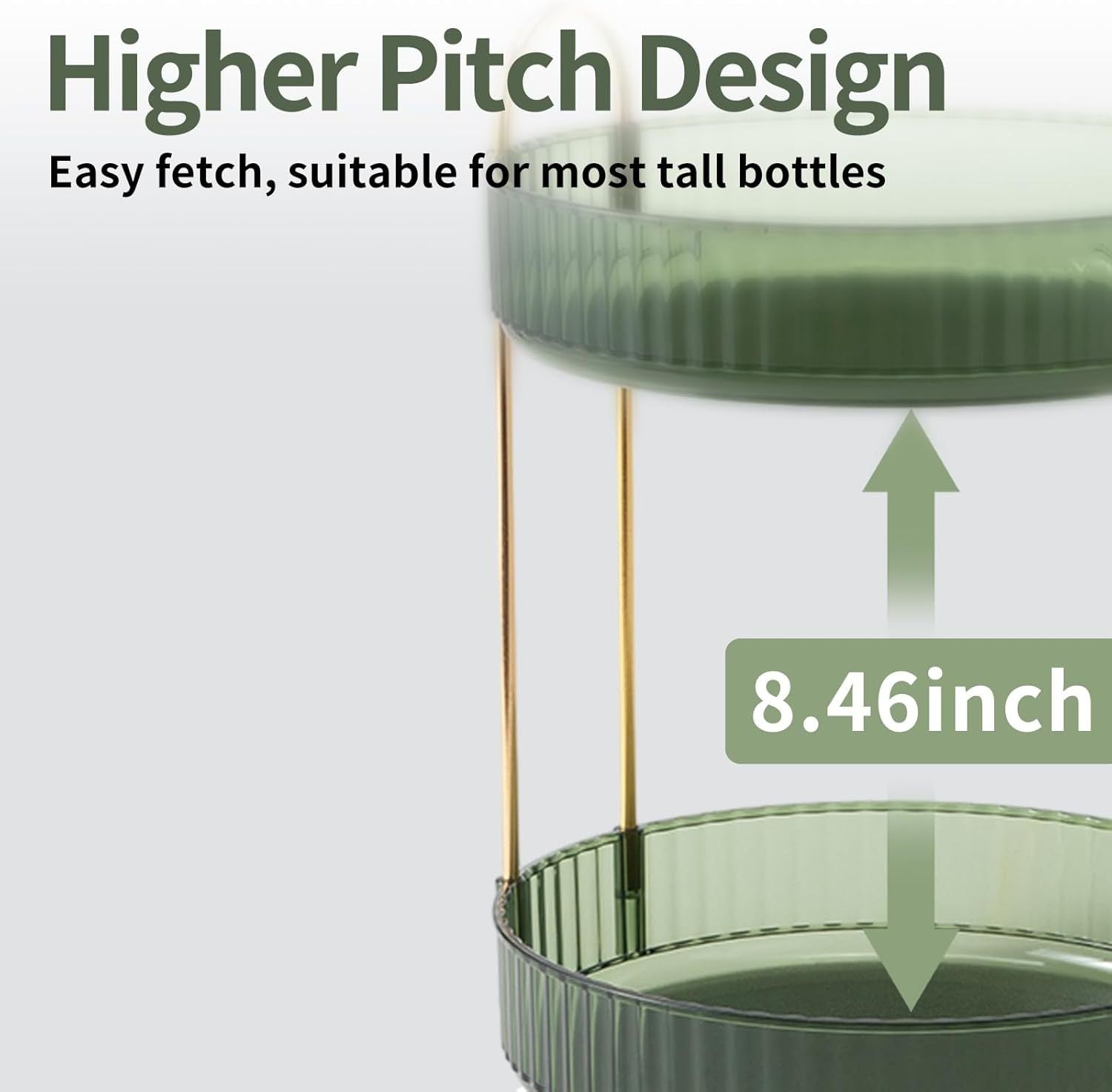 360 Rotating Makeup Organizer - 3-Size Spinning Cosmetic & Skincare Holder For Vanity Countertop 3 Colors