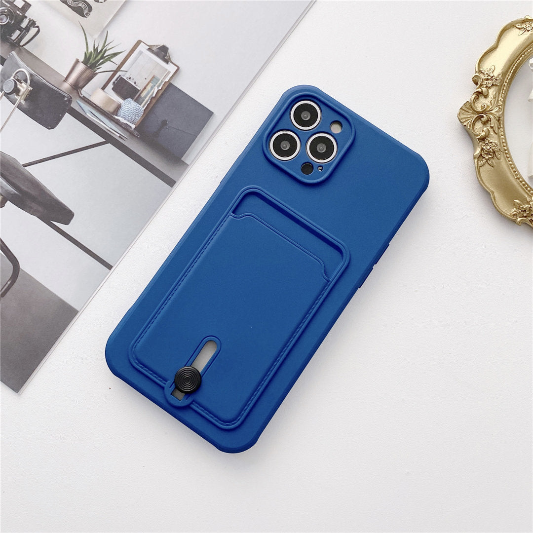 Card Holder Card Silicone Fine Hole Mobile Phone Case