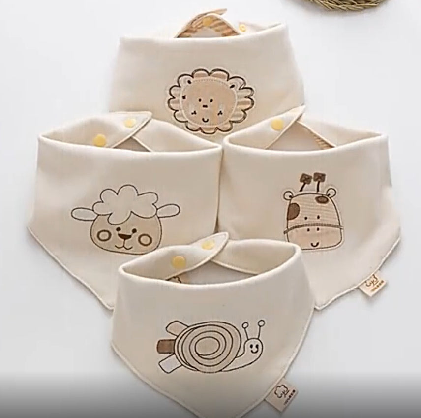 Cotton Triangle Bib Baby Pure Cotton Children