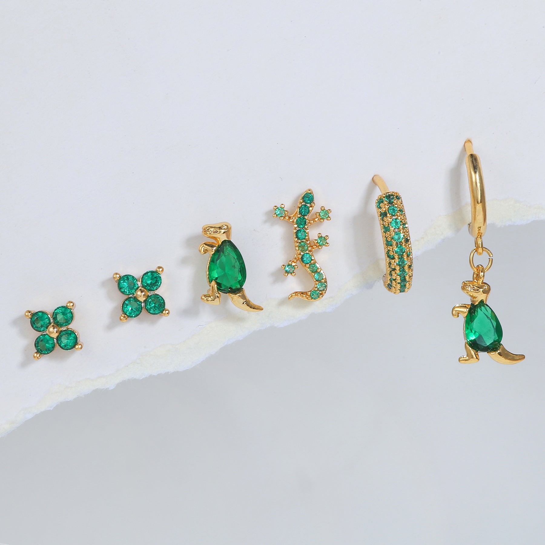 Fashion Micro Set Zircon Dinosaur Animal Jewelry