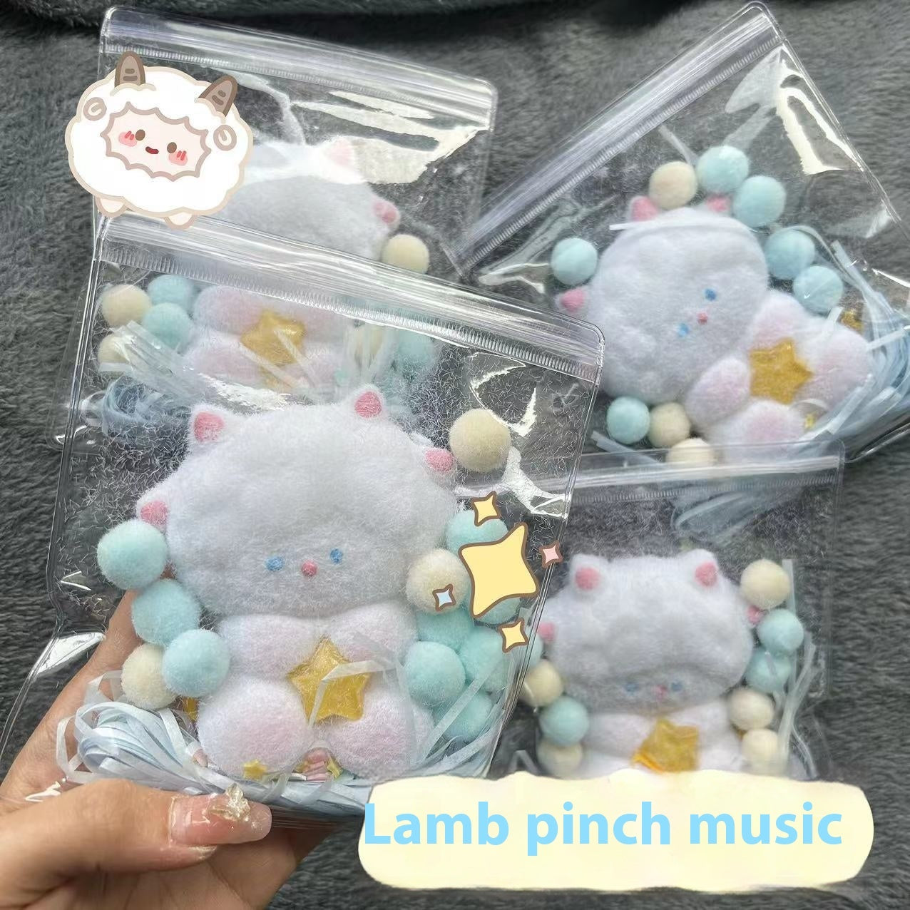 Cartoon Lamb Decompression Squeezing Toy Vent Pressure Reduction Toy