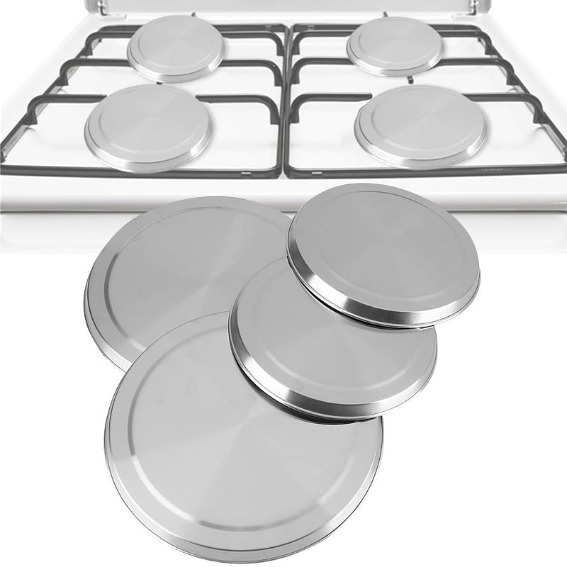 Stainless Steel Stove Cover Four-piece Electric Stove Burner Cover Kitchen Stove Cookware Protective Cover