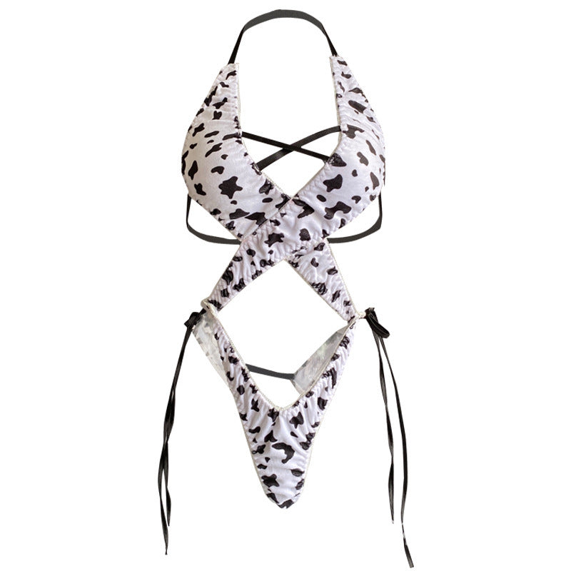 Women's Fashion Cow Maid Pajamas Set